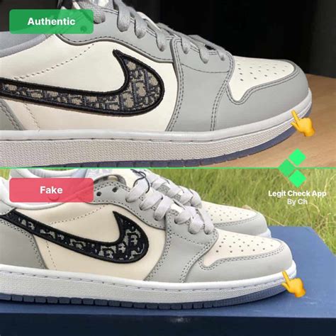 fake dior jordan ones|dior jordan 1 low false.